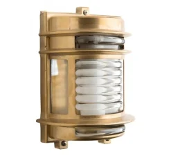 Applique étanche, Light.o.070, laiton, IP64, L16cm, H22cm - Zangra