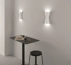 Applique, Vertbois, plâtre, prêt à peindre, Kamelia L, blanc, L18cm, H38cm - Nedgis