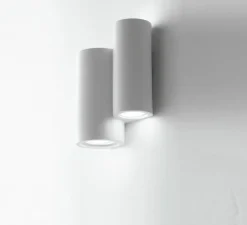 Applique, Vertbois, plâtre, prêt à peindre, Isaline Double, blanc, L16cm, H21cm - Nedgis