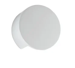 Applique, Vertbois, plâtre, prêt à peindre, Louisa, blanc, Ø15,5cm, H7cm - Nedgis