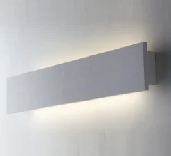 Applique, Vertbois, plâtre, prêt à peindre, Anaïs L, blanc, LED, 3000-4000K, 2200 lm, L60cm, H8cm - Nedgis
