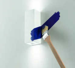 Applique, Vertbois, plâtre, prêt à peindre, Charlotte Simple, blanc, L7,3cm, H21cm - Nedgis