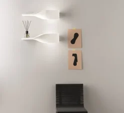 Applique, Vertbois, plâtre, prêt à peindre, Ingrid, blanc, L36cm, H11cm - Nedgis