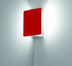 Applique, Volet Pivotant Simple, rouge, L17cm, H13cm, interrupteur - Charlotte Perriand- Nemo Lighting