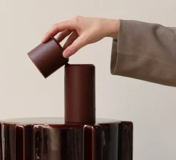 Applique/Lampe à poser, Milan, burgundy, LED, dim, 3000K, Ø6,5cm, H19cm - It's about Romi