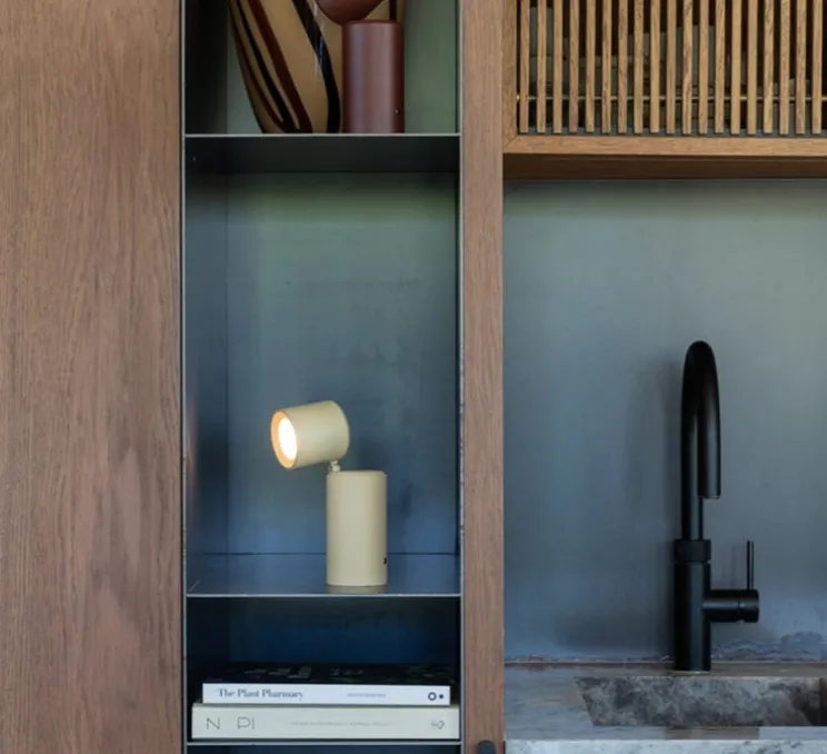 Applique/Lampe à poser, Milan, beige, LED, dim, 3000K, Ø6,5cm, H19cm - It's about Romi