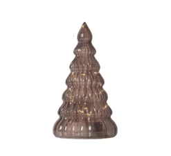 Arbre de Noël, lumineux, Lucy, chêne foncé, LED, Ø13cm, H23cm - Sirius