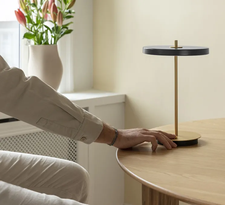 Baladeuse, Asteria Move, anthracite, LED, 3000K, 5-60lm, Ø20cm, H30,6cm - Umage