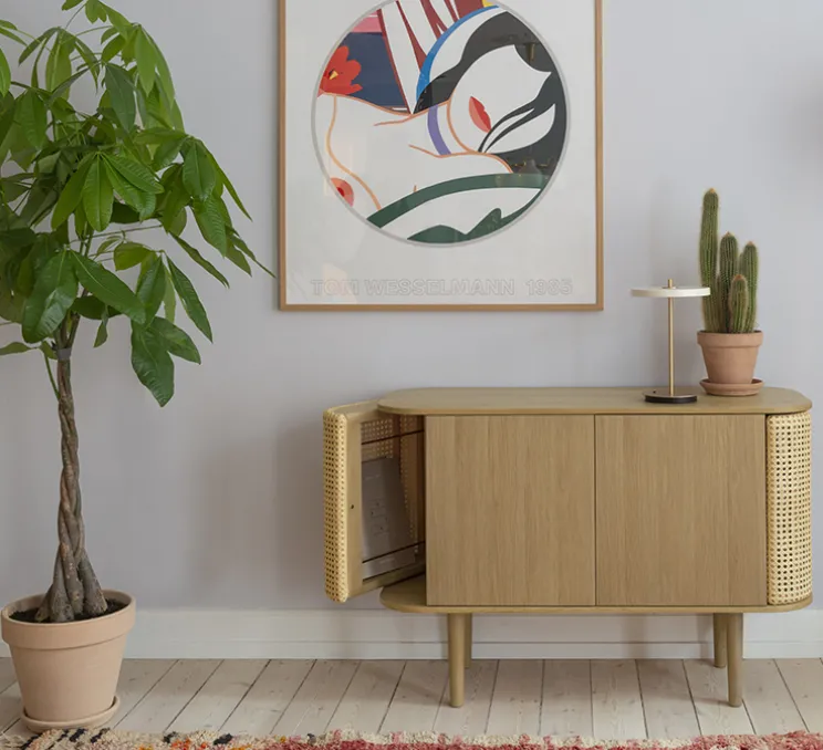 Baladeuse, Asteria Move, blanc perle, LED, 3000K, 5-100lm, Ø20cm, H30,6cm - Umage