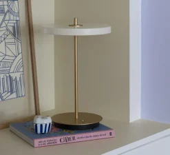 Baladeuse, Asteria Move, blanc perle, LED, 3000K, 5-100lm, Ø20cm, H30,6cm - Umage