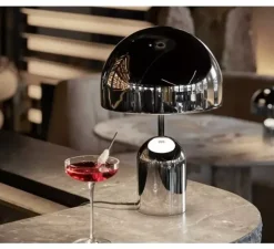 Baladeuse, Bell, argent, IP44, LED, dim, 3000K, 160 lm, L19cm, H28cm - Tom Dixon