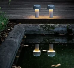 Baladeuse, Bellhop, gris bleu, LED, 2700K, 109lm, Ø12,5cm, H21cm - Flos