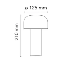 Baladeuse, Bellhop, rouge brique, LED, 2700K, 109lm, Ø12,5cm, H21cm - Flos