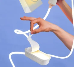 Baladeuse, Daily Glow Sardina, boîte de sardines, blanc, LED, 3000K, 35lm, L18cm, H16,5cm - Seletti