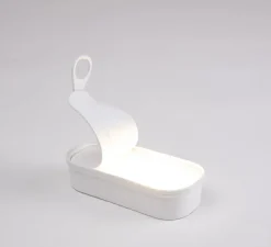 Baladeuse, Daily Glow Sardina, boîte de sardines, blanc, LED, 3000K, 35lm, L18cm, H16,5cm - Seletti