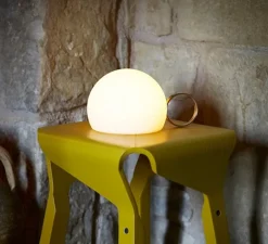 Baladeuse, d'extérieur, Circ M-3726, or satiné, IP67, LED, dim, 3000K, 290 lm, L22,9cm, H12,1cm - Estiluz