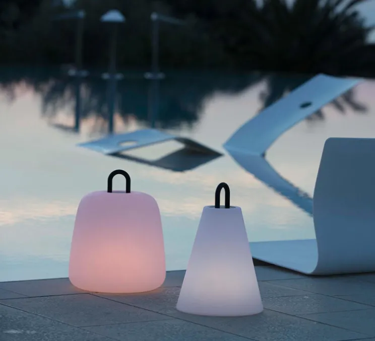 Baladeuse, d'extérieur, Costa 2.0 LED, blanc et noir, IP65, LED, 2200-4000K, 130lm, Ø28cm, H35cm - Wever&Ducré