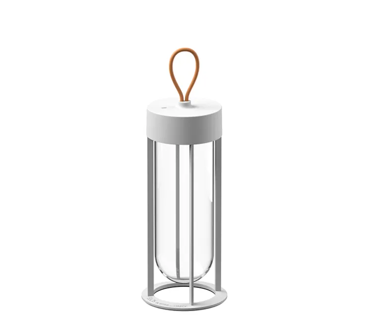 Baladeuse, d'extérieur, In Vitro, blanc, IP65, LED, dim, 2700K, 115 lm, Ø13,2cm, H39,3cm - Flos