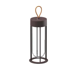 Baladeuse, d'extérieur, In Vitro Unplugged, marron foncé, IP65, LED, 2700K, 182lm, Ø13,2cm, H39,3cm - Flos