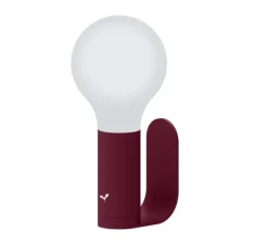 Baladeuse, d'extérieur, Lampe H24 avec support applique, Cerise Noire, IP54, LED, 3000K-6000K, 70 lm, Ø11,5cm, H24,5cm - Fermob