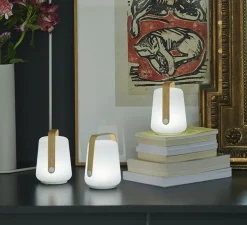 Baladeuse, d'extérieur, Lot de 3 lampes Balad H12, bamboo, IP44, LED, dim, 5000K, 20 lm, Ø10cm, H13,5cm - Fermob