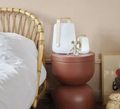 Baladeuse, d'extérieur, Lot de 3 lampes Balad H12, bamboo, IP44, LED, dim, 5000K, 20 lm, Ø10cm, H13,5cm - Fermob