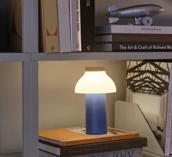 Baladeuse, d'extérieur, PC, portable, bleu ciel, blanc, IP44, LED, dim, 2800k, 220 lm, Ø14cm, H22cm - Hay