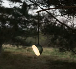 Baladeuse, d'extérieur, Sphere Adventure, vert profond, IP67, LED, dim, 2700K-3300K, 350 lm, Ø14cm, H9,5cm - New Works