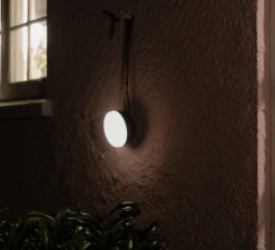 Baladeuse, d'extérieur, Sphere Adventure, bronze foncé, IP67, LED, dim, 2700K-3300K, 350 lm, Ø14cm, H9,5cm - New Works