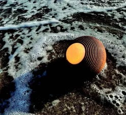 Baladeuse d'extérieur, Terra S, liège, IP67, LED, dim, 3000K, 290 lm, Ø18cm, H20cm - luxcambra