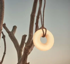 Baladeuse, Donut, blanc, IP44, LED, 2700K,L17cm, H5.5cm - Bolia