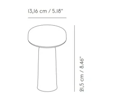 Baladeuse, Ease, gris, IP54, LED, dim, 2700K, 230 lm, Ø13,2cm, H21,5cm - Muuto