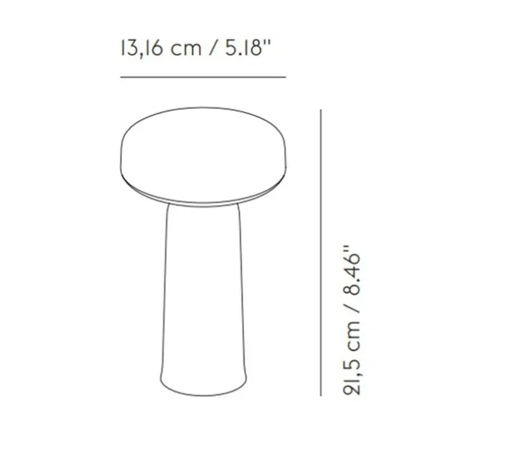 Baladeuse, Ease, taupe, IP54, LED, dim, 2700K, 230 lm, Ø13,2cm, H21,5cm - Muuto