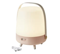 Baladeuse, Enceinte, Lite up play, Rose pastel , LED, 3000K, Ø29cm, H40cm - Kooduu