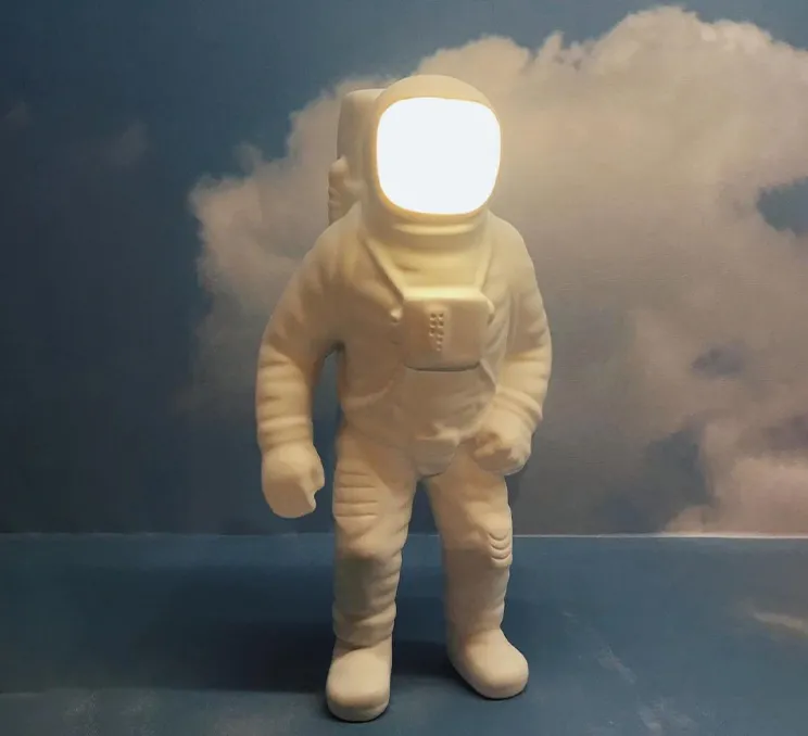 Baladeuse, Flashing Starman, blanc, LED, 2700K, 300lm, L18cm, H22,5cm - Seletti