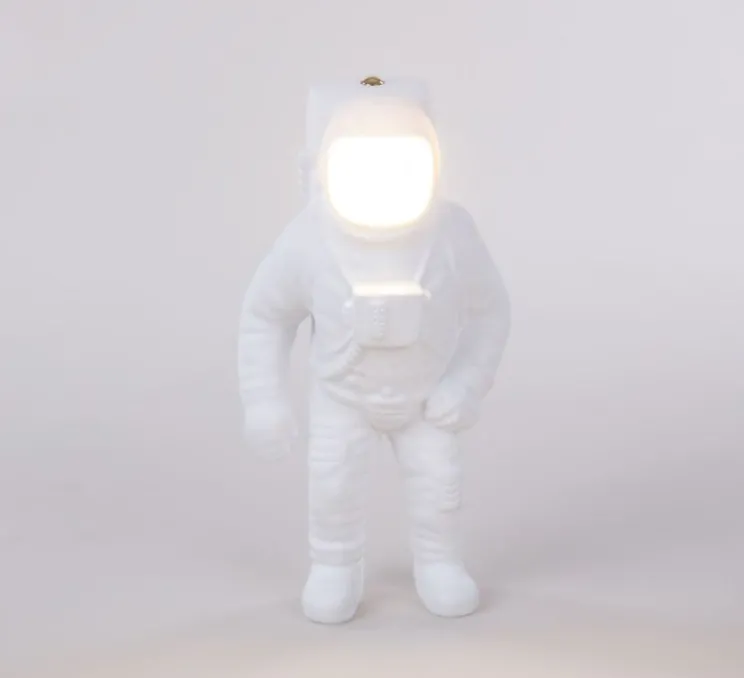 Baladeuse, Flashing Starman, blanc, LED, 2700K, 300lm, L18cm, H22,5cm - Seletti