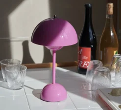 Baladeuse, Flowerpot VP9, rose tanguy, IP44, LED, dim, 2700K, 104 lm, Ø16cm, H29,5cm - Andtradition