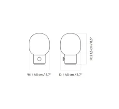 Baladeuse, JWDA , blanc albâtre, opalin mat, Ø14,5cm, H21,5cm - Audo Copenhagen