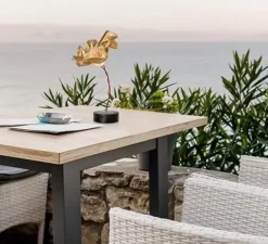 Baladeuse, La Fleur, noir et or, LED, dim, 2700K, 150 lm, Ø15cm, H26cm - Slamp