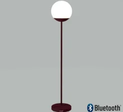 Baladeuse, Lampadaire H134, cerise noire, Mooon! IP44, 3000K à 6000K, 500lm, dim, Ø25cm, H134cm - Fermob