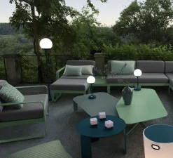 Baladeuse, Lampadaire, Mooon !, bleu acapulco, LED, 3000-6000K, 500lm, dim, IP44, Ø25cm, H134cm - Fermob