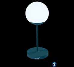 Baladeuse, Lampe à poser, d'extérieur, H63 bleu acapulco, Mooon! IP44, dim, 3000K-6000K, 500lm, Ø25cm, H63cm - Fermob