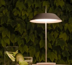 Baladeuse, Mayfair Mini, beige, LED, dim, 2700k, 175 lm, IP20, Ø20cm, H38cm - Vibia