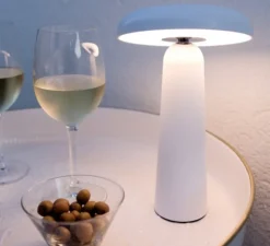 Baladeuse, Mush Mush, blanc, LED, dim, 3000K, 120 lm, Ø14cm, H21,8cm - Nexel