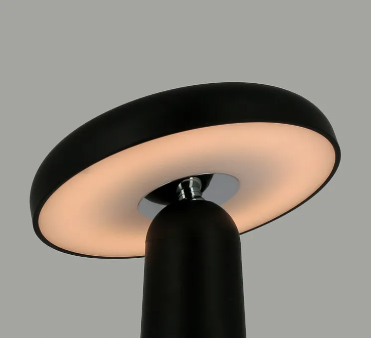 Baladeuse, Mush Mush, noir, LED, dim, 3000K, 120 lm, Ø14cm, H21,8cm - Nexel