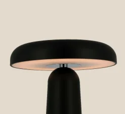 Baladeuse, Mush Mush, noir, LED, dim, 3000K, 120 lm, Ø14cm, H21,8cm - Nexel