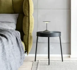 Baladeuse, Narciso, petit, gris, LED, dim, 3000K, Ø16cm, H20cm - Penta