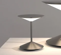 Baladeuse, Narciso, petit, gris, LED, dim, 3000K, Ø16cm, H20cm - Penta