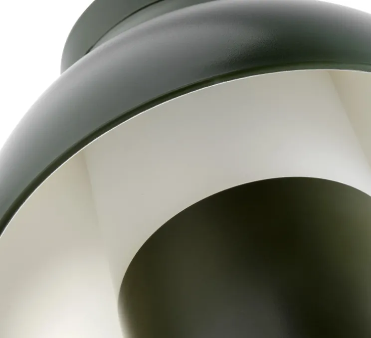 Baladeuse, PC portable, vert olive, IP44, LED, dim, 2800k, 220 lm, Ø14cm, H22cm - HAY