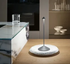 Baladeuse, Pina, Noir, IP54, LED, dim, 2200-2700-3000K, 245 lm, Ø10,5cm, H29cm - Zafferano